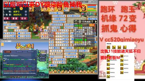 全服接 跑环 跑玉 机缘 72变 抓鬼