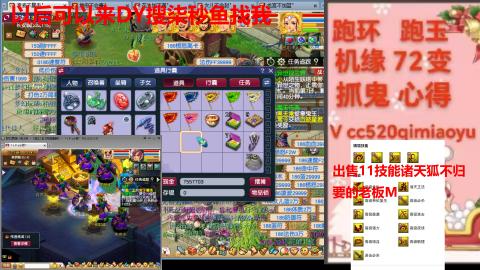 全服接 跑环 跑玉 机缘 72变 抓鬼
