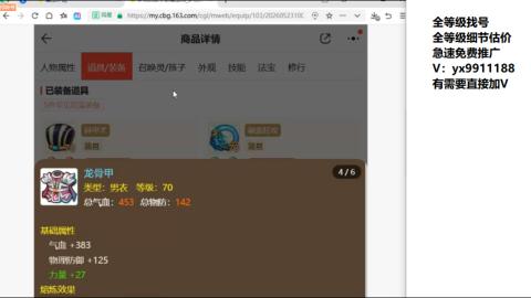 全等级帮找号细节估价