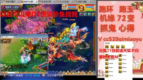 全服接 跑环 跑玉 机缘 72变 抓鬼