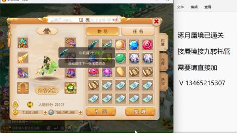 接九转蜃境托管~