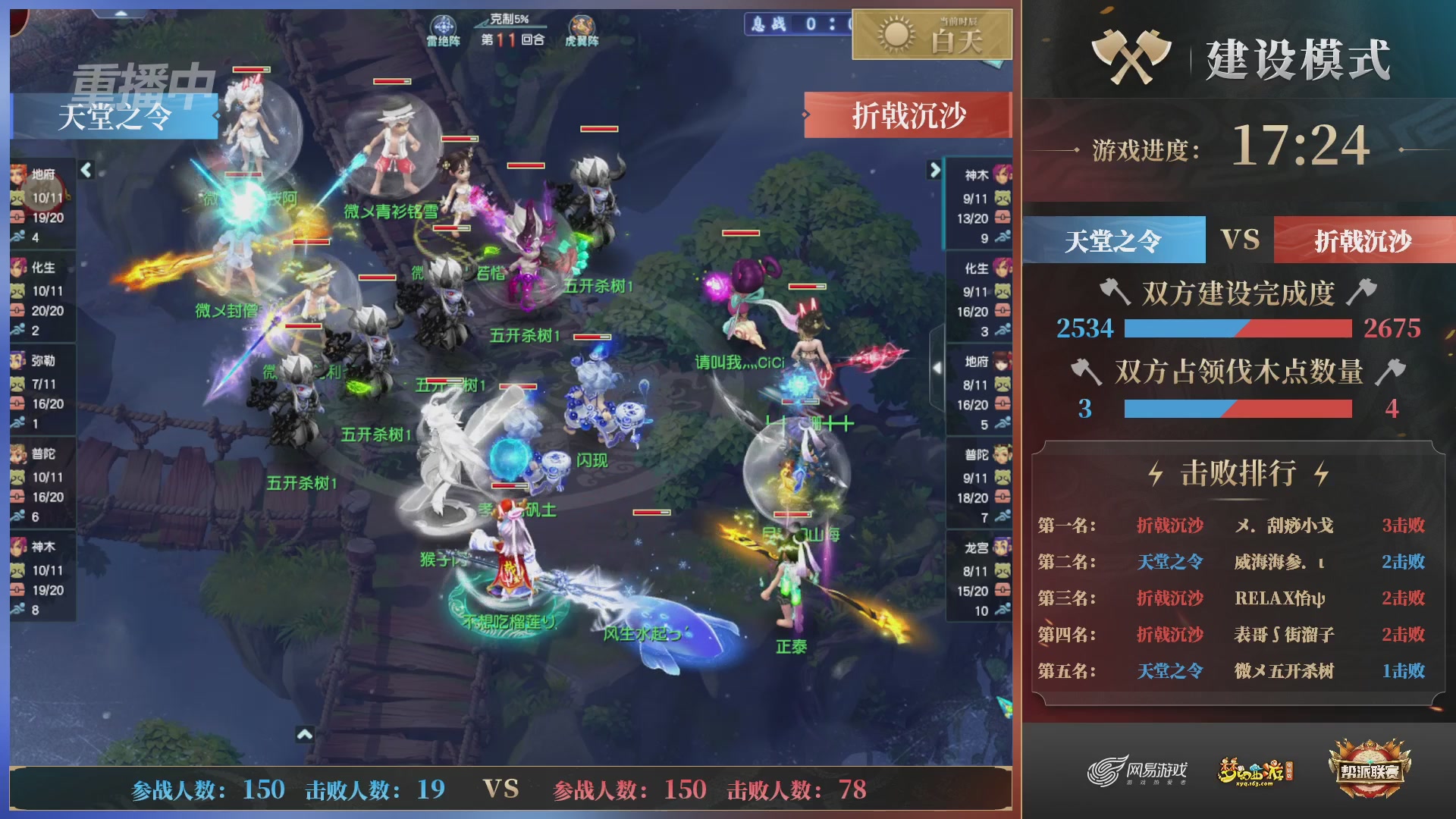 【重播】第43联帮派联赛总决赛-建设模式