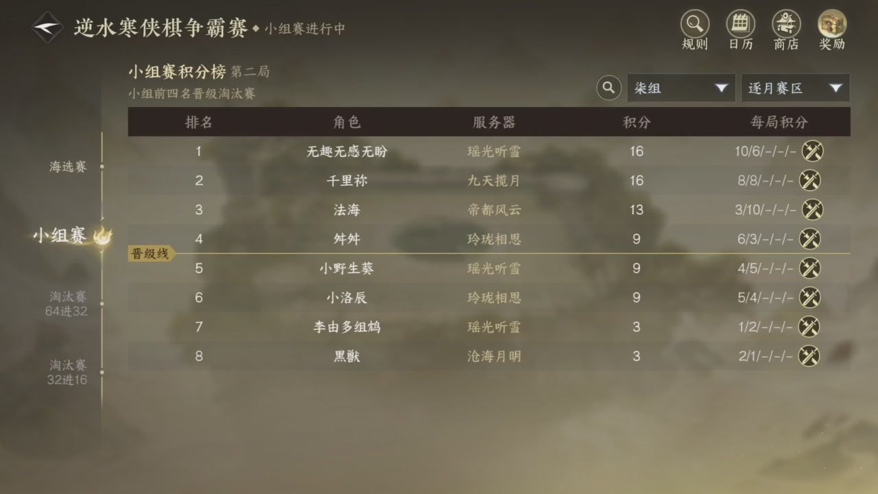 【重播】逆水寒侠棋争霸赛S2