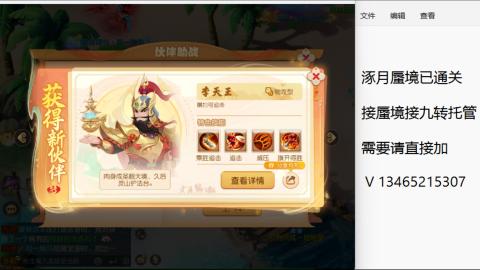 接九转蜃境托管~