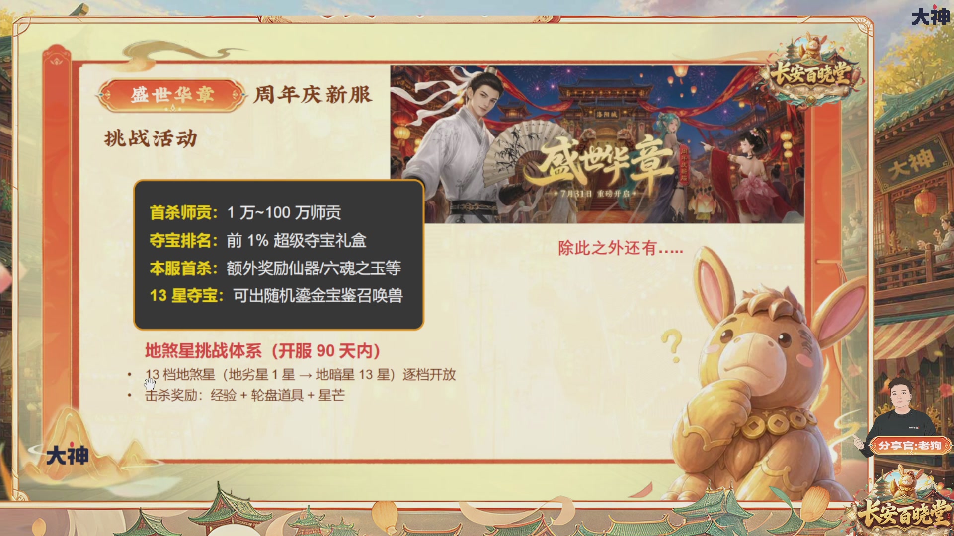 看庆典情报站，详解周年庆，抽珍稀好礼！【百晓堂】—嘉年华前瞻，周年庆任务详解，抽鎏金宝鉴