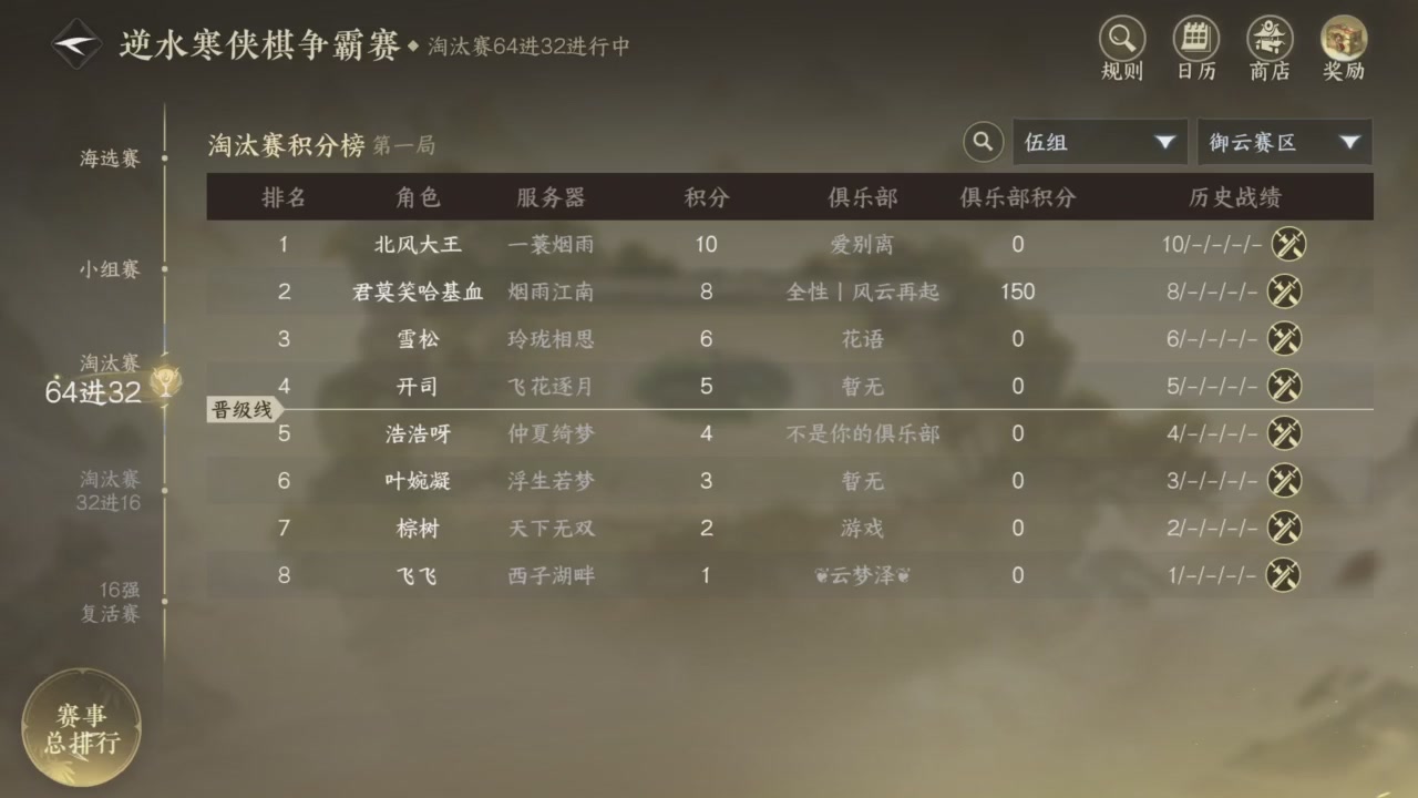 【重播】逆水寒侠棋争霸赛S2