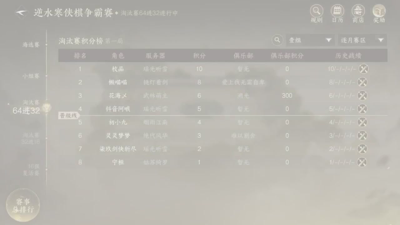 【重播】逆水寒侠棋争霸赛S2