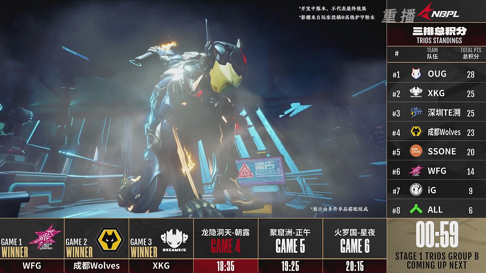 【重播】【NBPL秋季赛】三排 第一赛段 B组