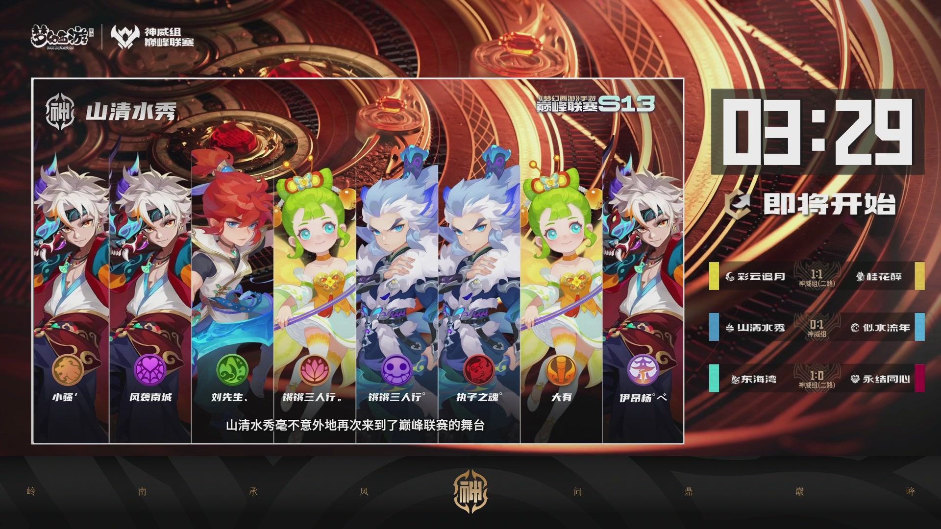 巅峰联赛S13–神威组第二轮