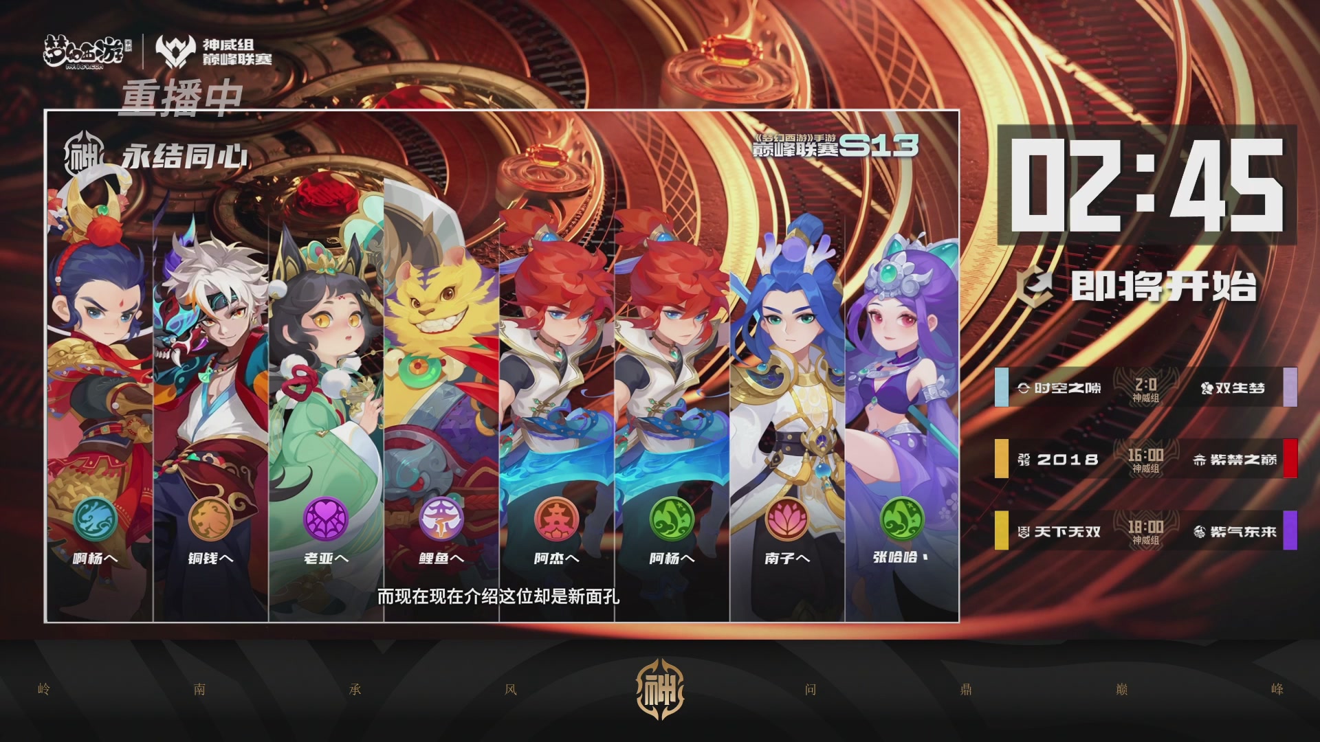 巅峰联赛S13–神威组第二轮