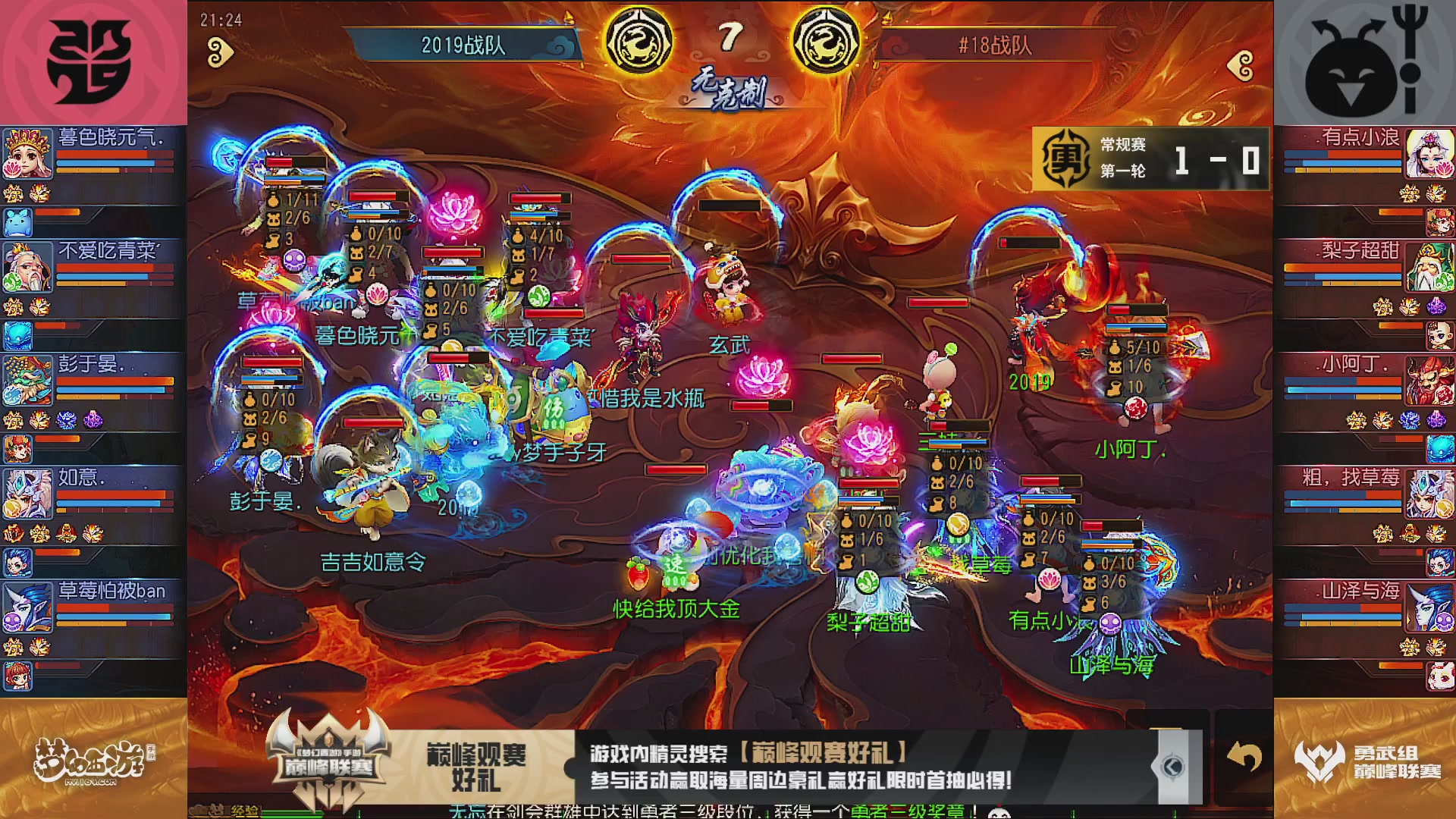 巅峰联赛S13–勇武组第一轮