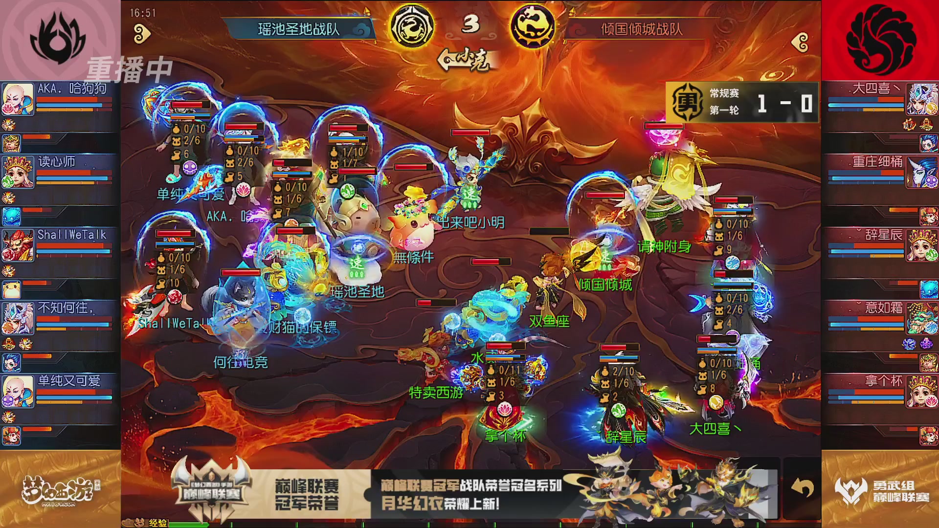 巅峰联赛S13–勇武组第一轮