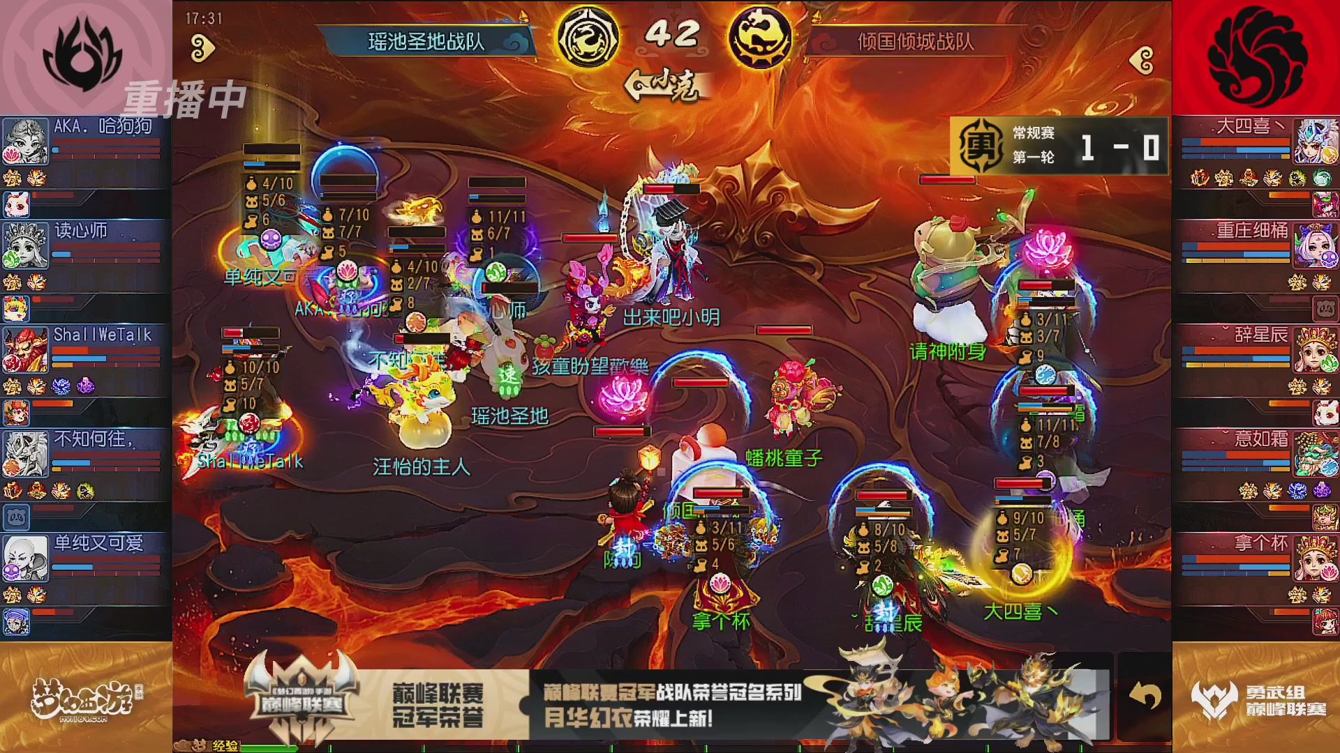 巅峰联赛S13–勇武组第一轮