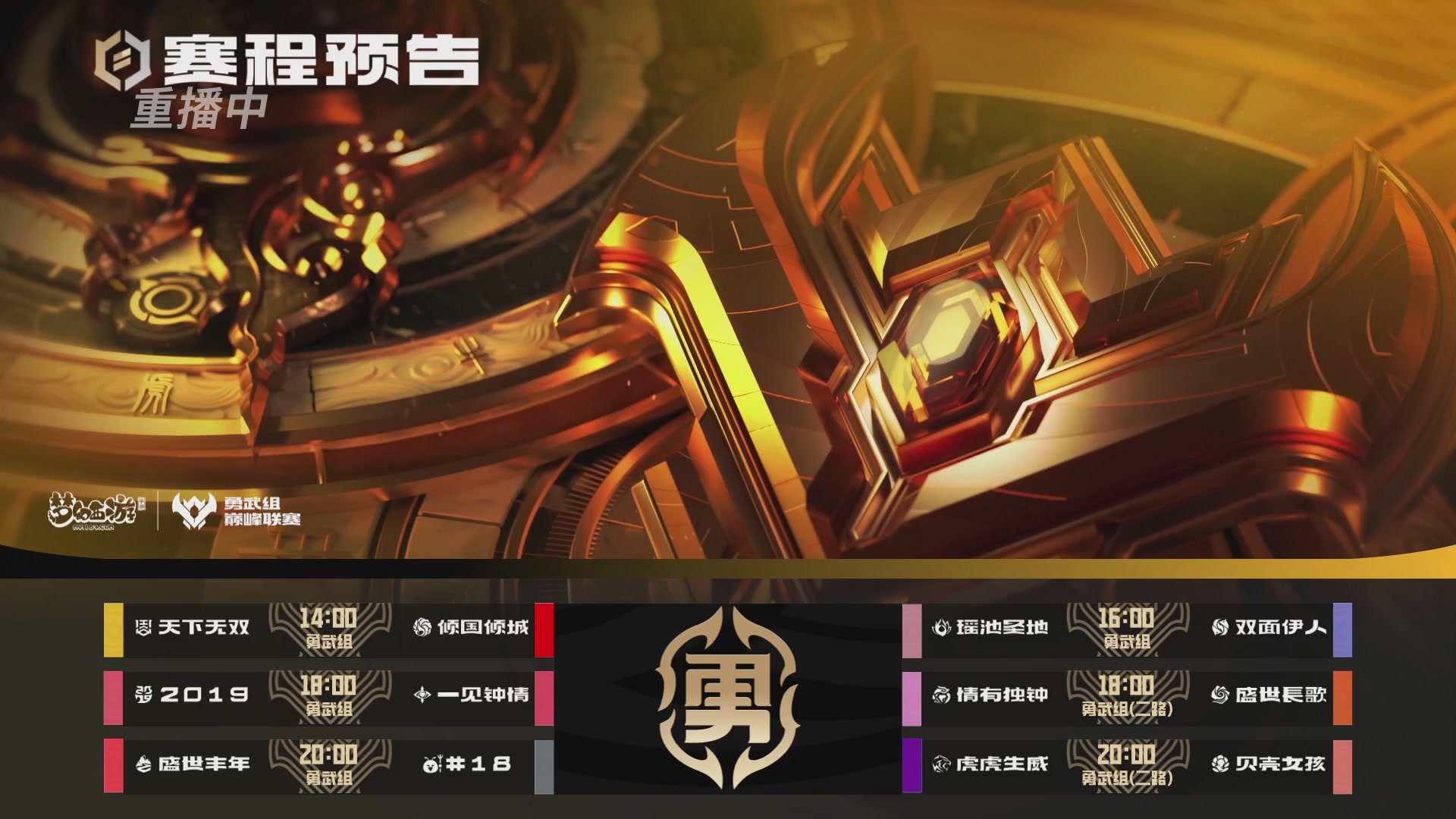 巅峰联赛S13–勇武组第一轮