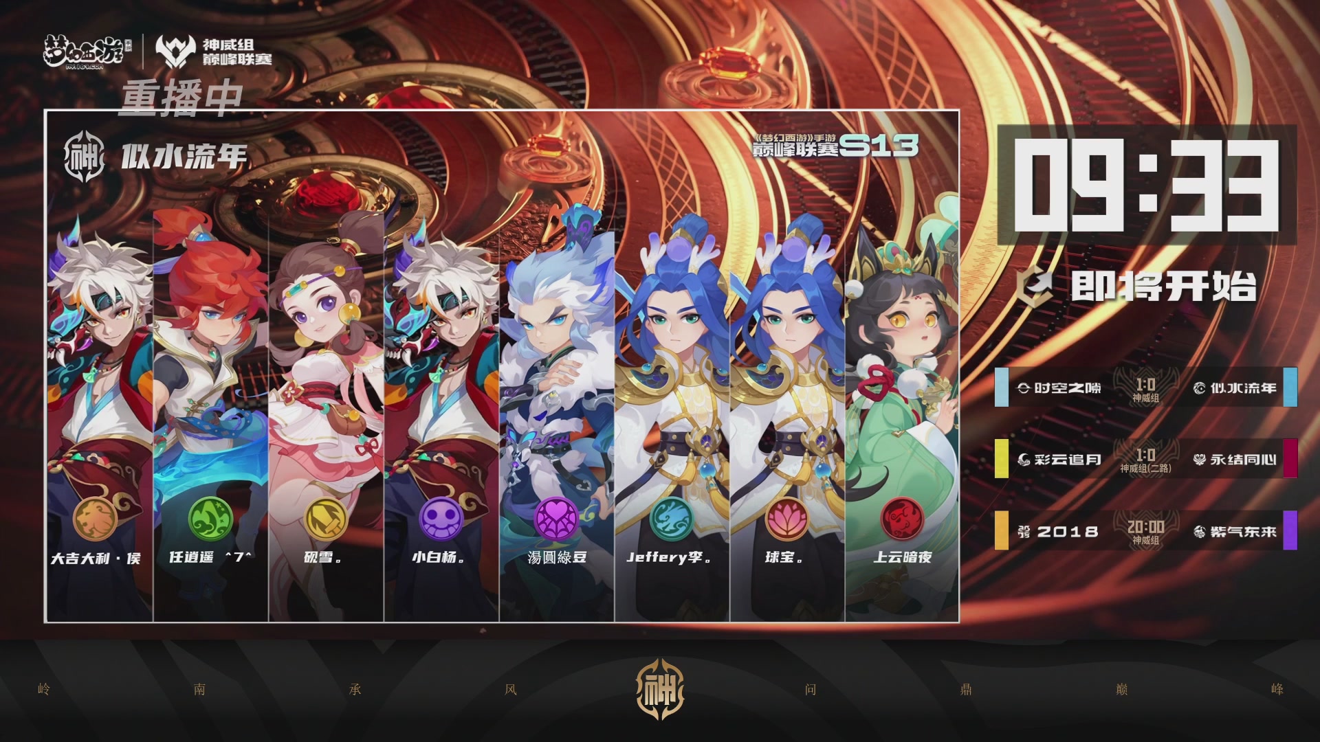 巅峰联赛S13–神威组第三轮