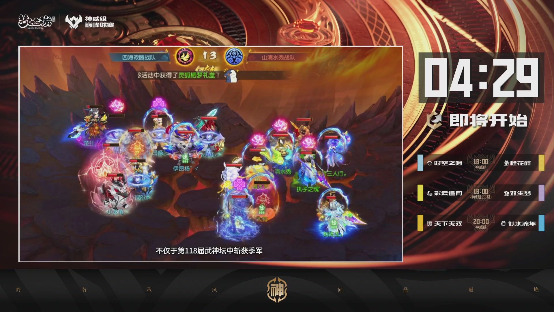 巅峰联赛S13–神威组第四轮