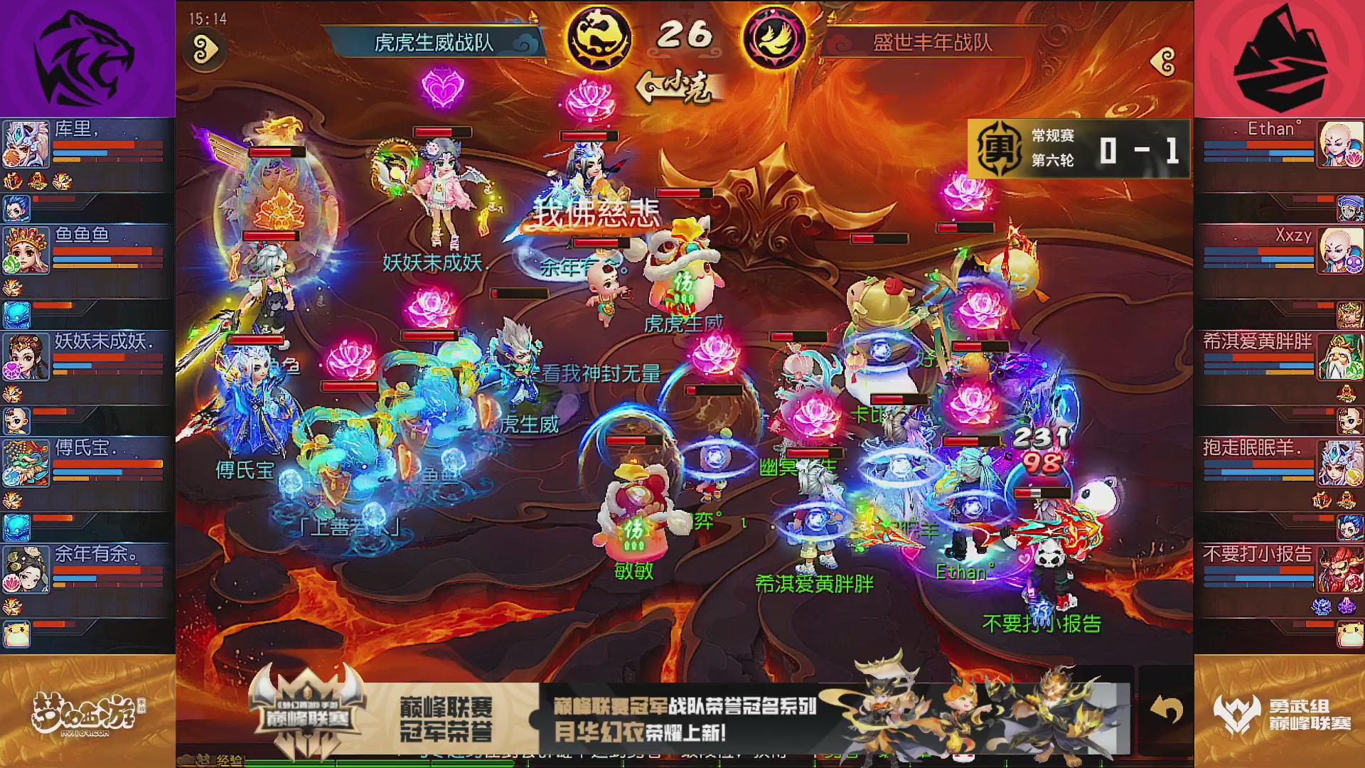 巅峰联赛S13–勇武组第六轮