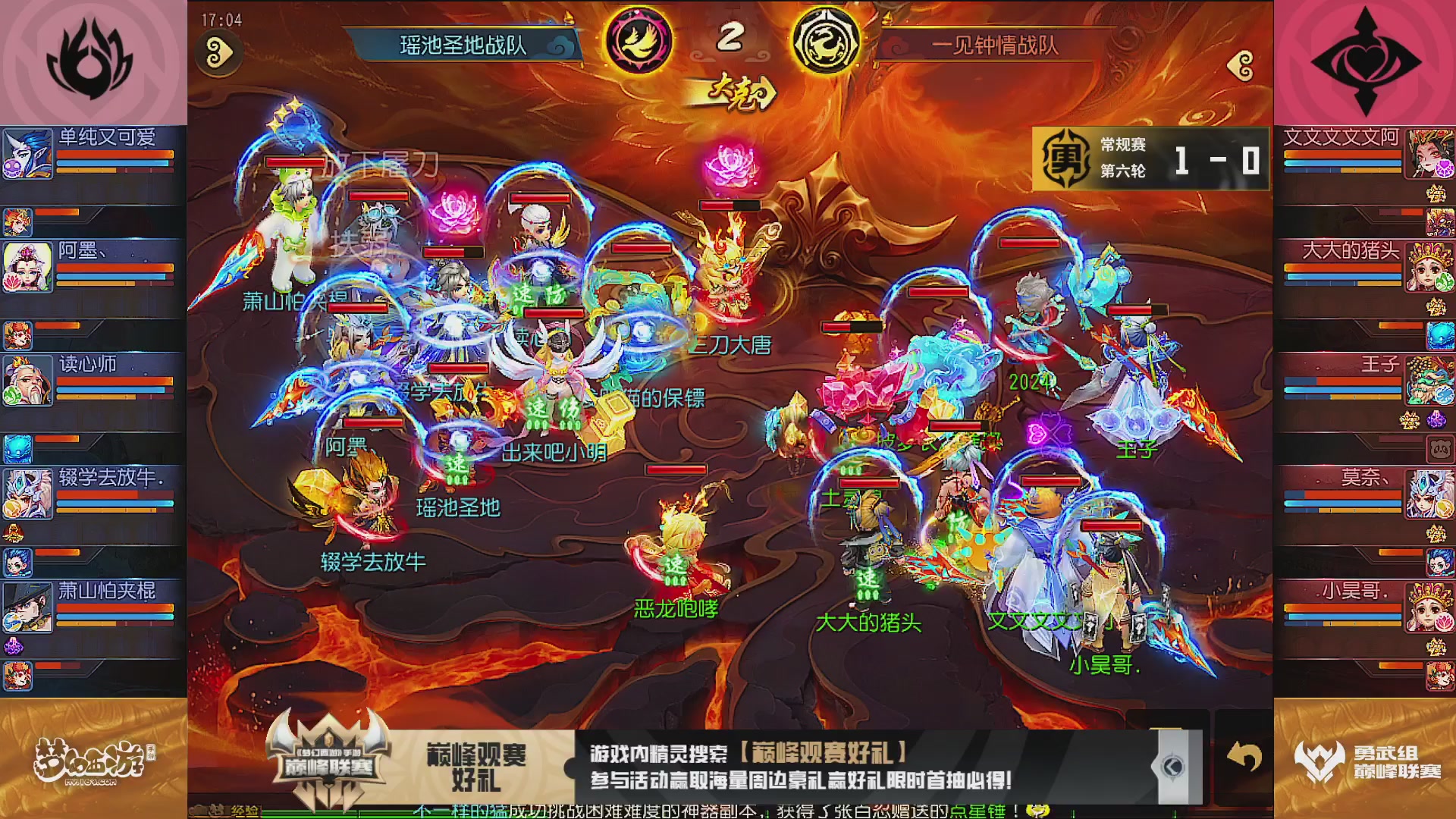 巅峰联赛S13–勇武组第六轮