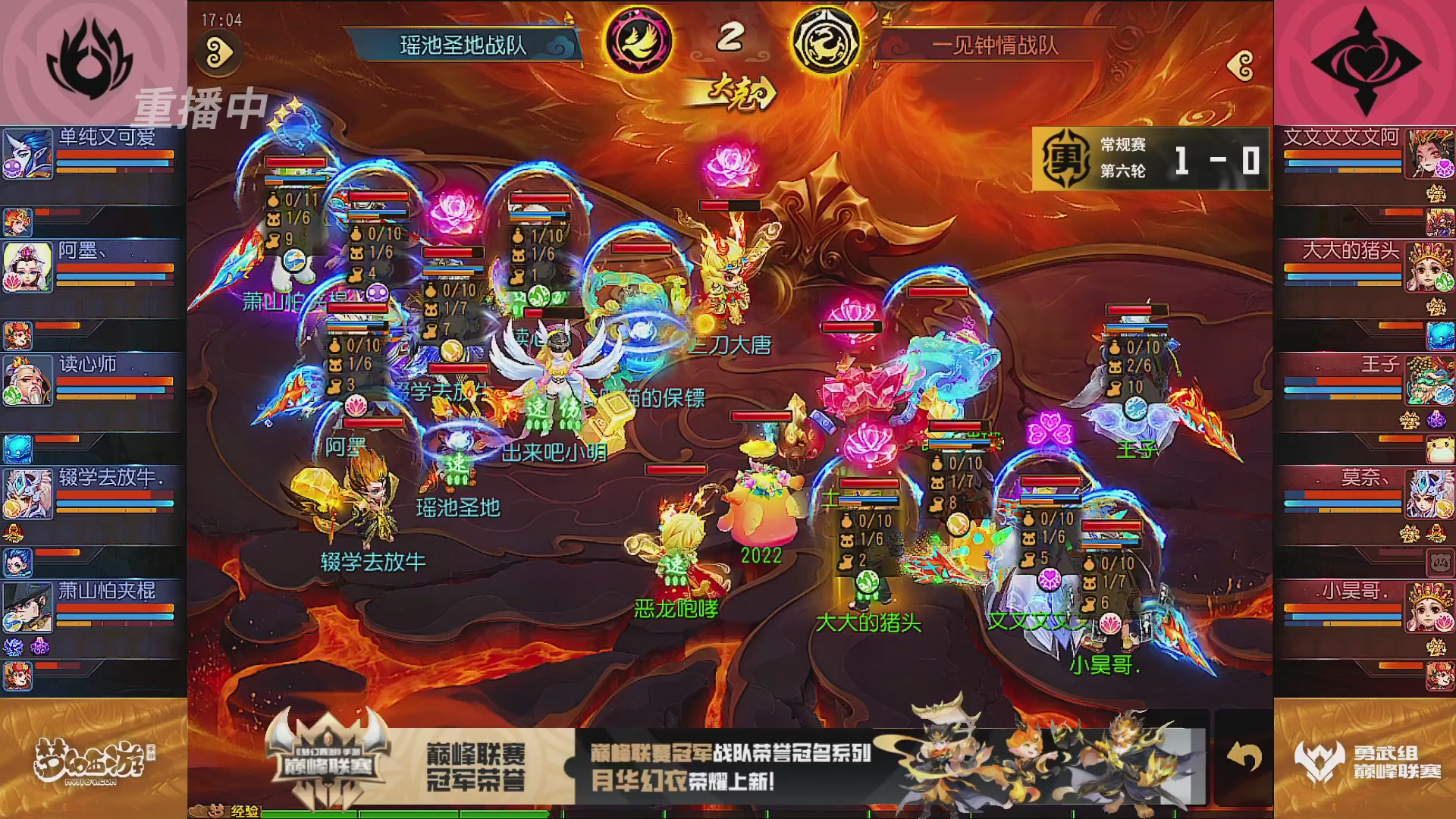 巅峰联赛S13–勇武组第六轮