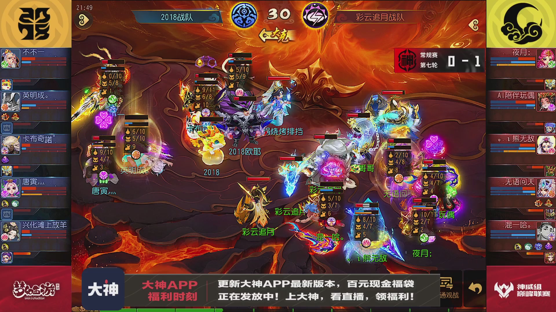 巅峰联赛S13–神威组第七轮