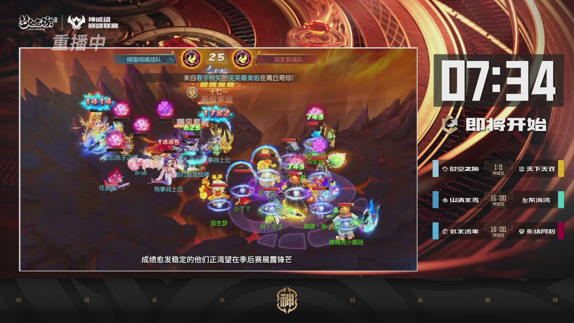 巅峰联赛S13–神威组第七轮