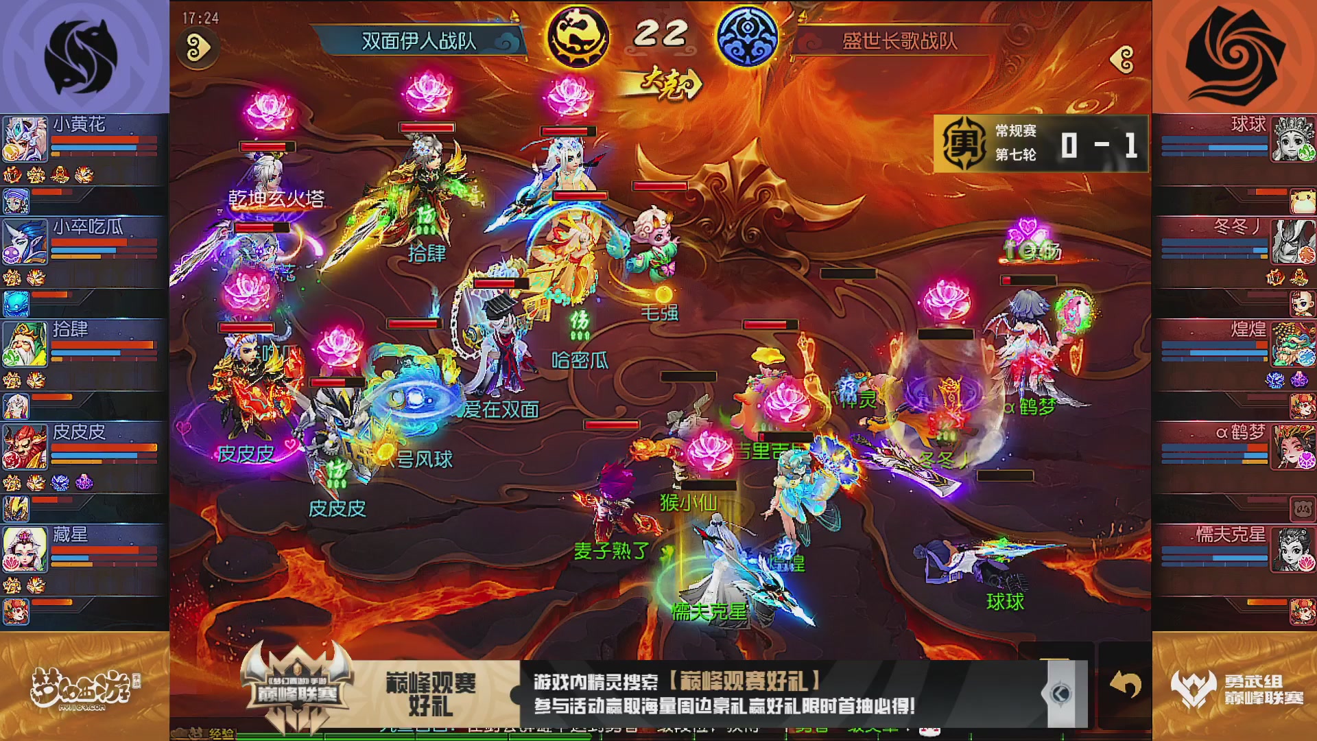 巅峰联赛S13–勇武组第七轮