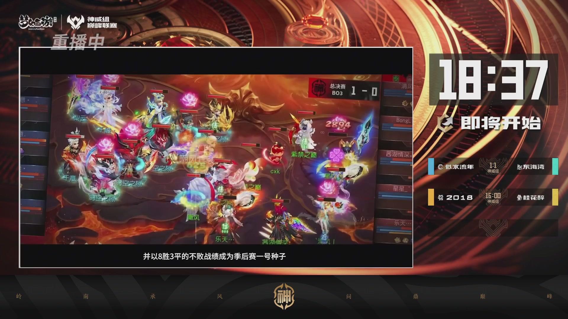 巅峰联赛S13–神威组第八轮