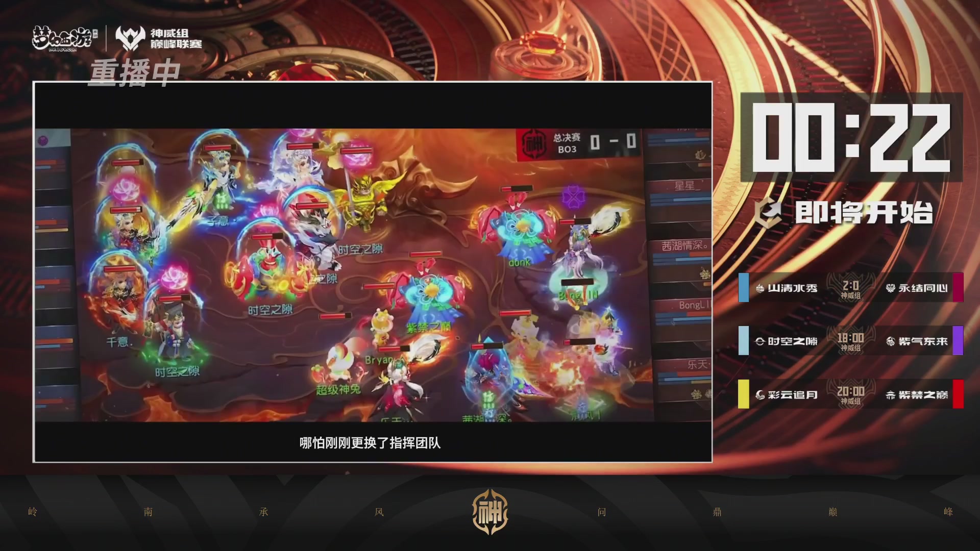 巅峰联赛S13–神威组第八轮