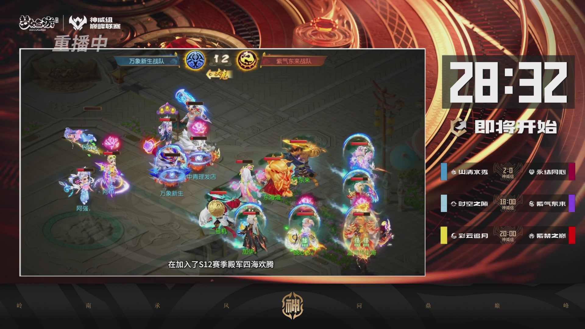 巅峰联赛S13–神威组第八轮